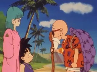 Bulma 満たしています ザ· メディカル 人 roshi と vids再生 彼女の プッシー