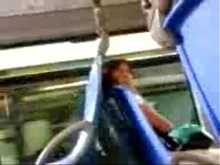 Putz flashing to exciting woman in the bus