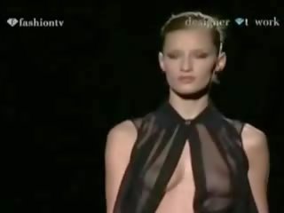 Oops - Lingerie Runway clip - See Through And Nude - On Tv - Compilation
