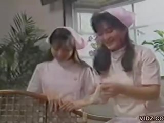Mega desirable Japanese nurses gets naughty