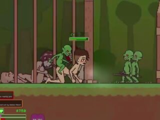 Captivity &vert; etap 3 &vert; nagi płeć żeńska survivor fights jej sposób przez ciężko w górę goblins ale fails i dostaje pieprzony ciężko łykanie liters z sperma &vert; hentai gra gameplay p3