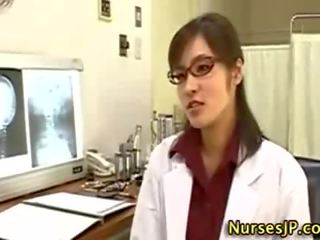 Asian woman Dr. handjob