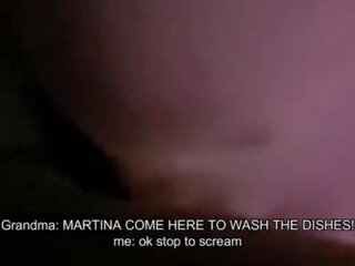 Martina fucks the store schoolboy with her stepgrandma close