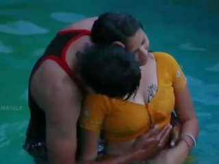 Fabulous Mamatha romance with stripling darling in swimming pool-1