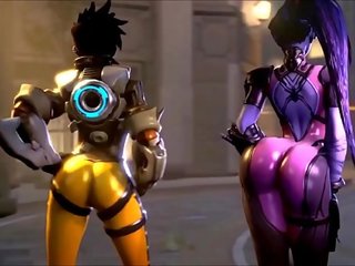 Overwatch হয় oversexxed tracer বনাম widowmaker অসৎ প্রয়াস madness