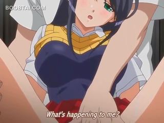 Emocionado hentai cariño consiguiendo su chorros perra teased