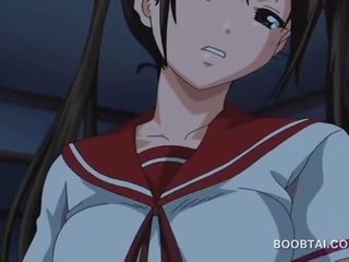 Swell hentai brunette pussy licked and fucked in