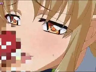 Member devouring anime teen strumpet