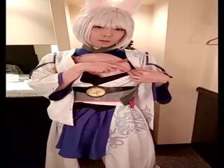 Cosplay masturbace (kaga) mikazuki 010