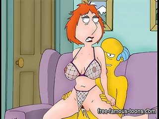 Griffins và simpsons bắt chước hentai