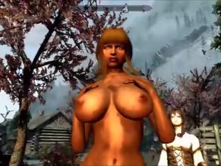 Charming GAMER Cassandra provocative BattleMage Build Trailer with HDT PhysicsXXX